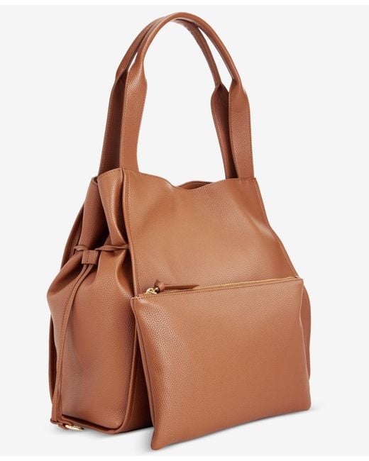 On 34th Brown Jyyll Large Solid Tote