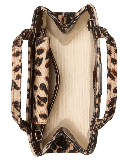 Kate Spade Brown Sam Icon Leopard Print Mini Tote Bag