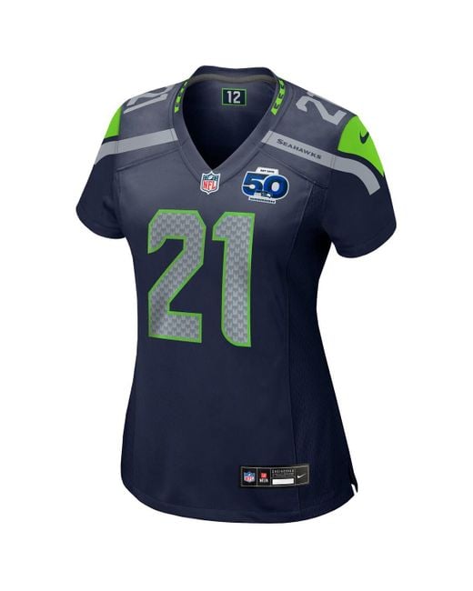 Nike Blue Devon Witherspoon Seattle Seahawks Team 50th Season Game Jersey