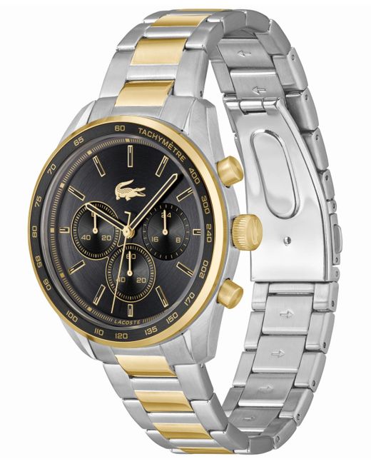 Lacoste Metallic Boston Chronograph Stainless Steel Bracelet Watch 42mm for men