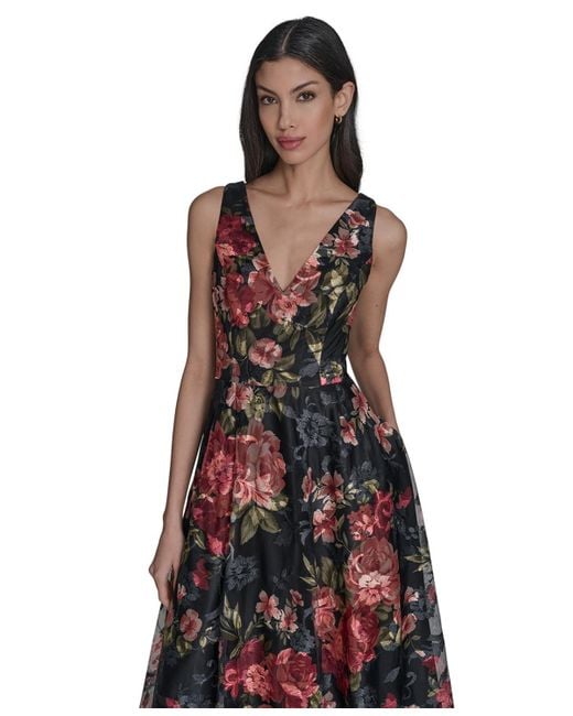 Eliza J Women's Petite Sleeveless Fit And Flare Midi Dress