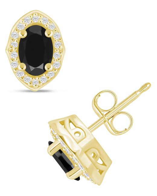 Macy's Metallic Gemstone And Diamond ((1/5 Ct. T.w.