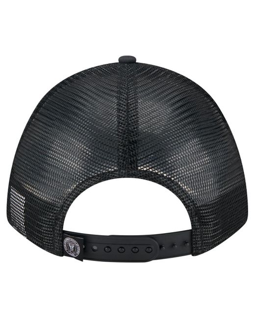 KTZ Black Â Inter Miami Cf Minimalist A-frame 9forty Adjustable Hat for men