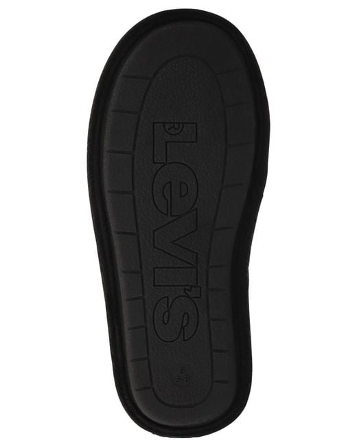 Levi's Black Talya Round Toe Scuff Slippers