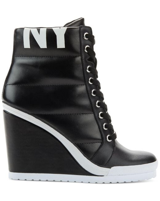 Dkny Cosmos Black Wedge sneakers - 302-55698S-01 | PROF Online Store