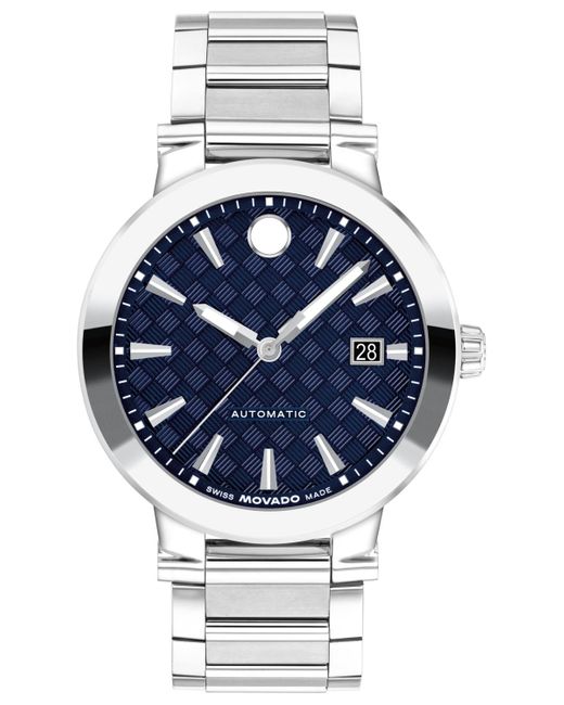 Movado Blue Vizio Swiss Automatic Stainless Steel Watch for men