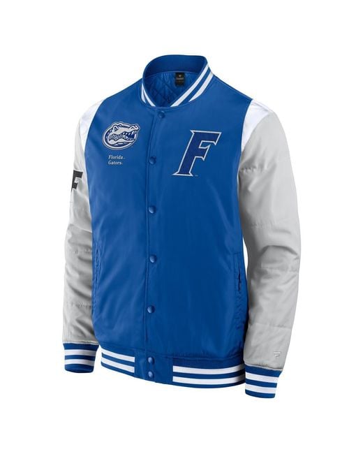 Fanatics Blue Florida Gators Elementsâ Elite Full-snap Jacket