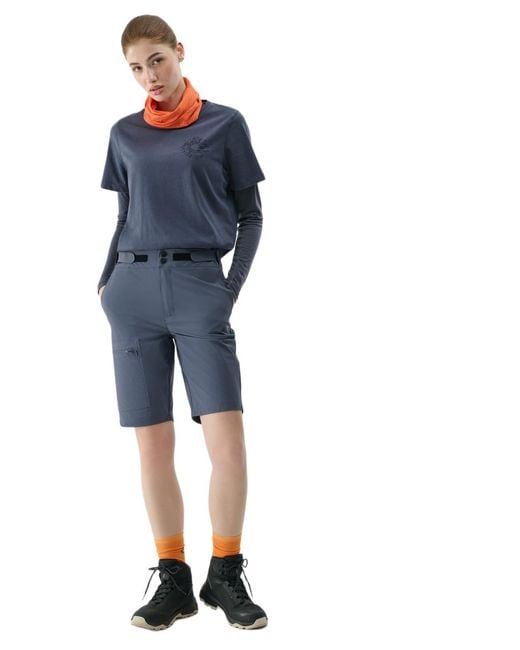 4F Blue Quick-dry Trekking Regular Shorts