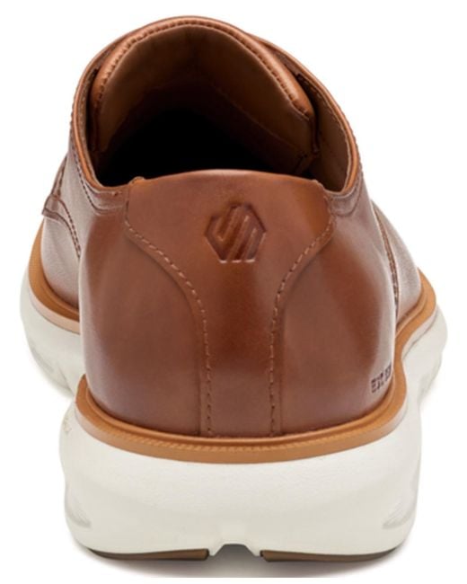Johnston & Murphy Brown Larkin Plain Round Toe Shoes for men