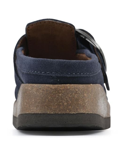 White Mountain Blue Bueno Footbed Clogs