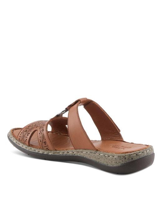 Spring Step Brown Virelle Slide