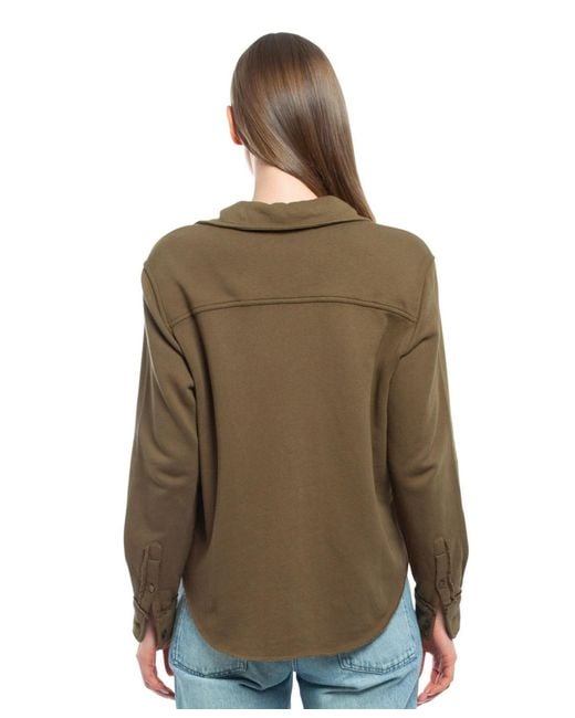 Wilt Green Clothing Button Front Sweatshirt
