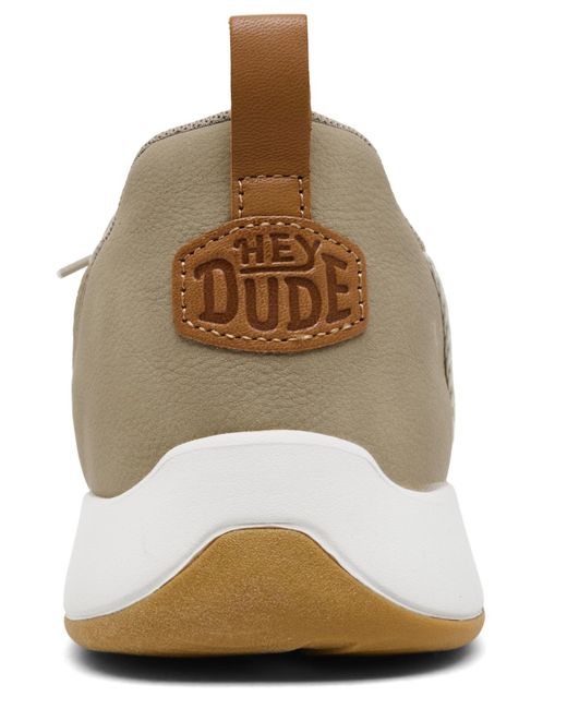 HeyDude White Wally Drift Mesh Casual Sneakers From Finish Line for men