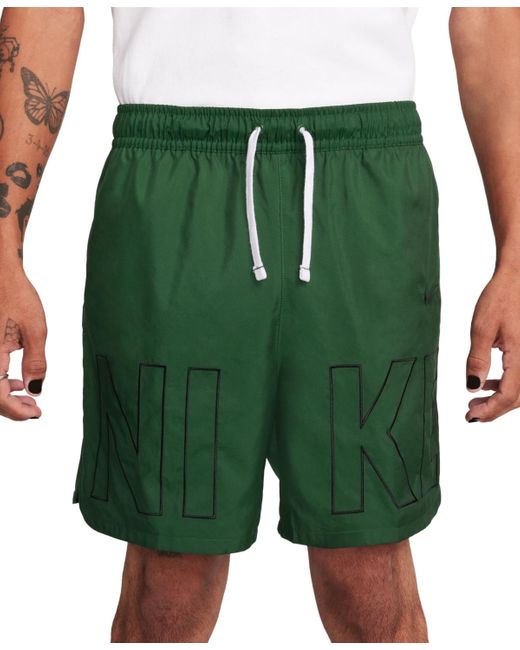 Nike Green Sportswear Woven Flow Shorts for men