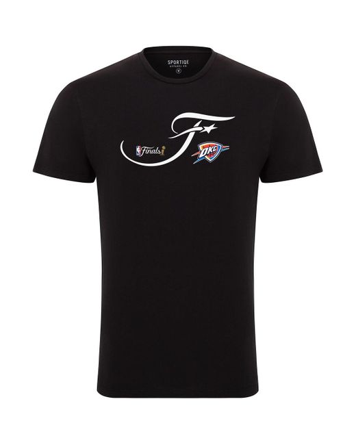 Sportiqe Black And Oklahoma City Thunder 2025 Nba Finals Bingham Premium T-shirt