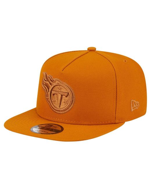 KTZ Orange Â Tennessee Titans Color Pack A-frame 9fifty Snapback Hat for men