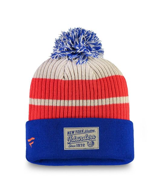 Fanatics Blue New York Islanders True Classics Cuffed Pom for men