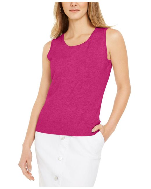 Download Charter Club Synthetic Sleeveless Crew-neck Sweater ...