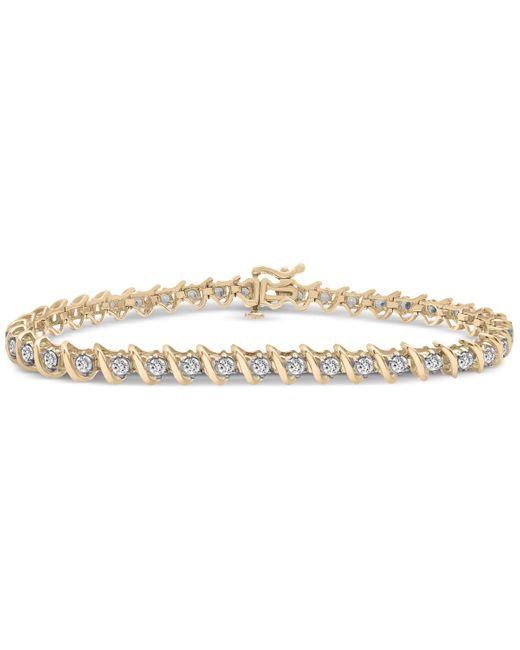 Macy's White Diamond Twist Bracelet (2 Ct. T.w.