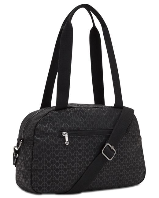 Kipling Black Cool Defea Nylon Medium Convertible Shoulder Bag
