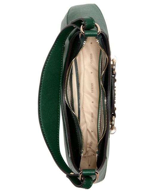 Guess Green Mimina Small Top Zip Shoulder Bag