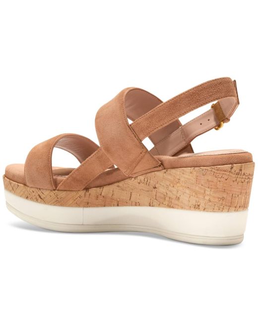 Cole Haan Brown Aislin Wedge Sandals