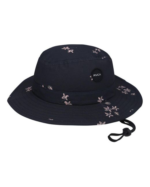 RVCA Synthetic Black Floral Boonie Bucket Hat for Men - Lyst