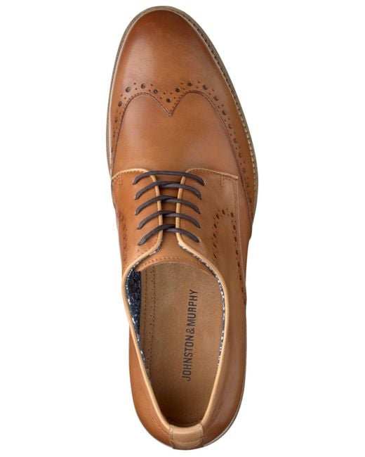 johnston & murphy campbell wingtip chukka boots