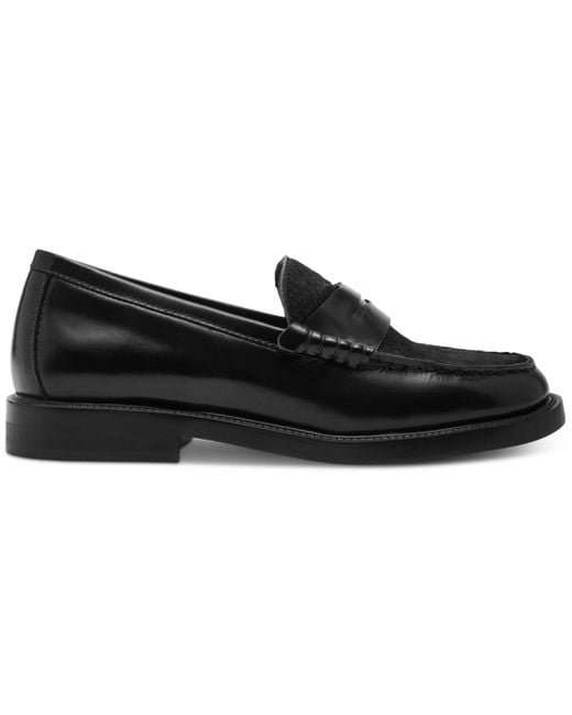Steve Madden Black Madison Tailored Loafer Flats