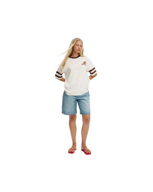 Cotton On White The Boxy Graphic Tee