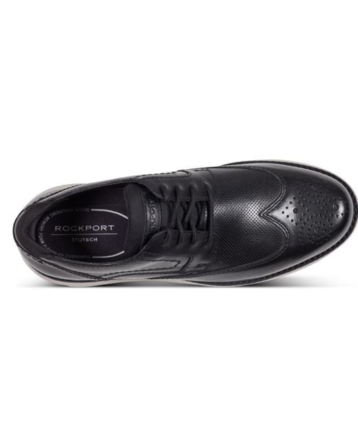 Rockport Black Keefe Dress Cap Toe Oxford Shoe for men