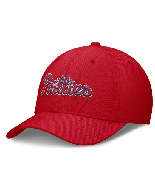 Nike Red Philadelphia Phillies Rise Performance Flex Hat for men