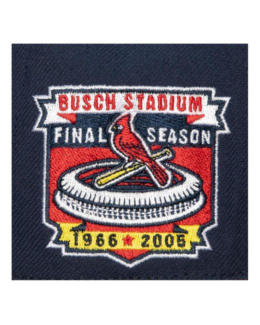 Mitchell & Ness Navy, Red St. Louis Cardinals Bases Loaded Fitted Hat