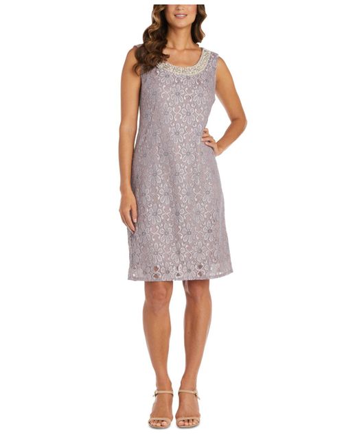 R & m richards embellished lace sheath dress & jacket online