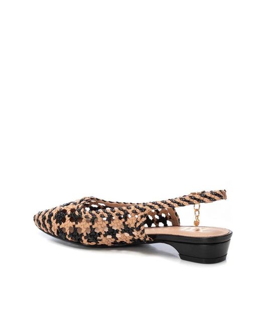 Xti Brown Slingback Flats