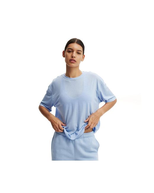 Cotton On Blue Active Lightweight Tshirt