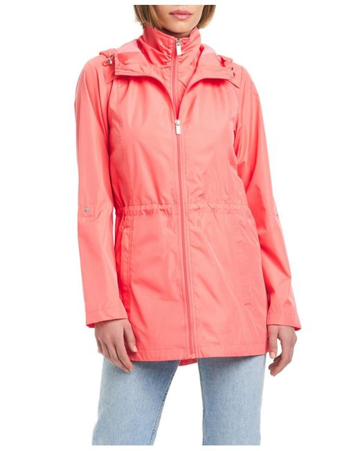Jones New York Pink Lightweight Packable Water-resistant Jacket