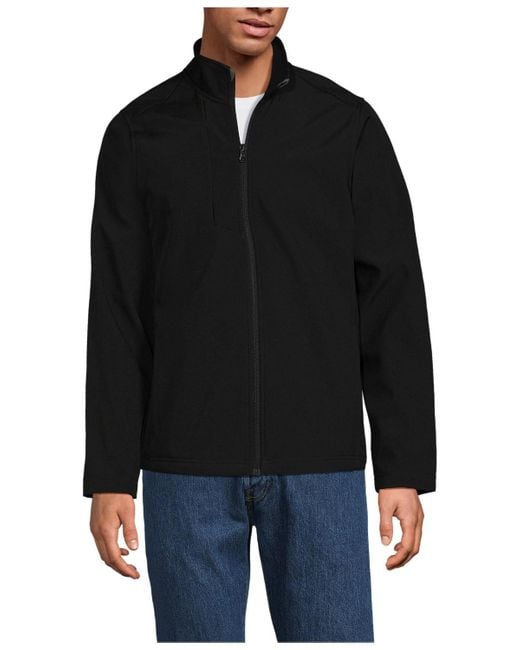 Lands' End Black Soft Shell Jacket for men