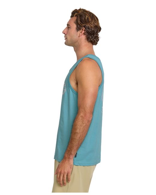 Quiksilver Blue Bubbles Sleeveless Tank Top for men