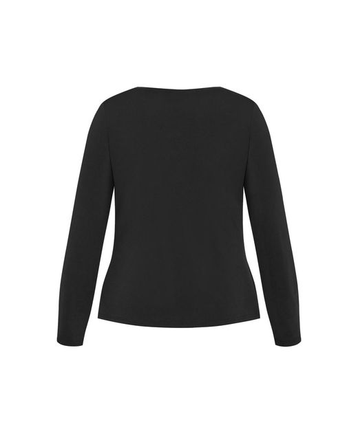 City Chic Black Plus Size Izzy Top