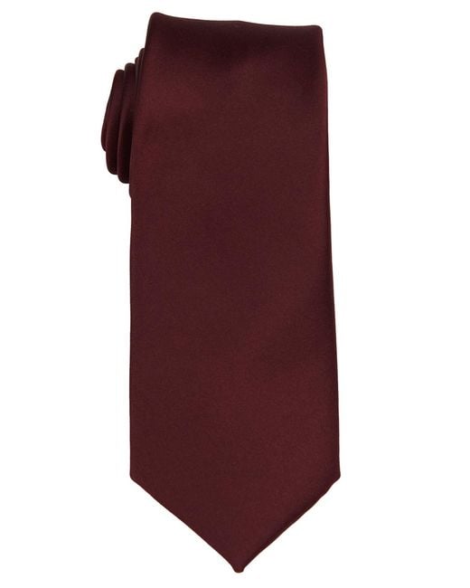 Con.struct Purple Satin Solid Tie for men