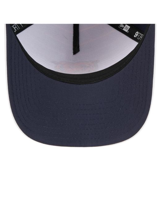 KTZ Blue White/navy Chicago Bears Adventure Gradient 9forty M-crown A-frame Adjustable Hat for men