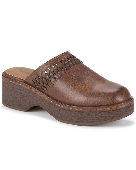 BareTraps Brown Sandy Slip On Clogs