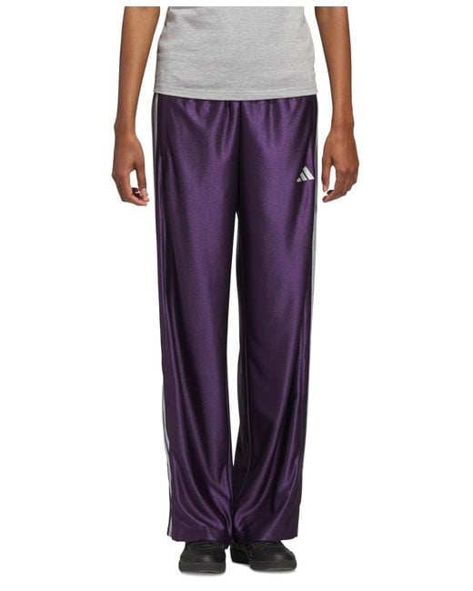 Adidas Purple Shine Full Length Sportswear Pants