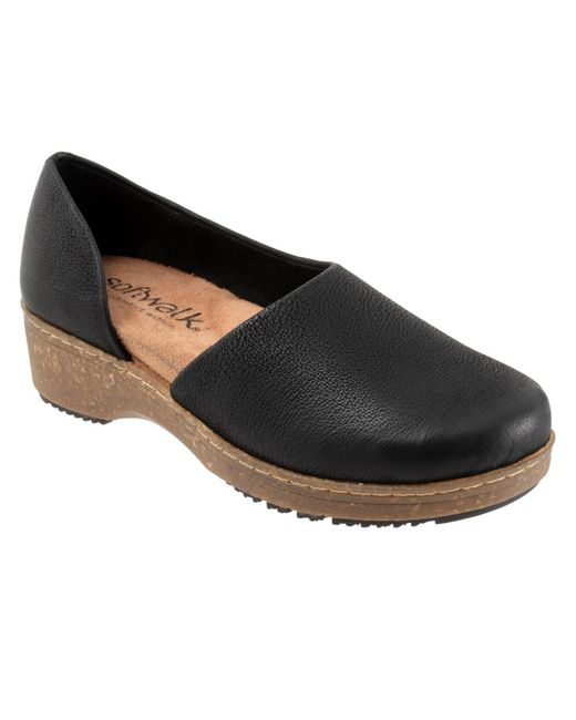 Softwalk Addie Clog in Black | Lyst