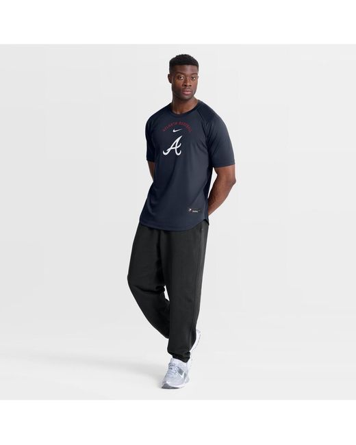 Braves Raglan Nike Atlanta Braves Authentic Collection Batting Practice Pre-game ...