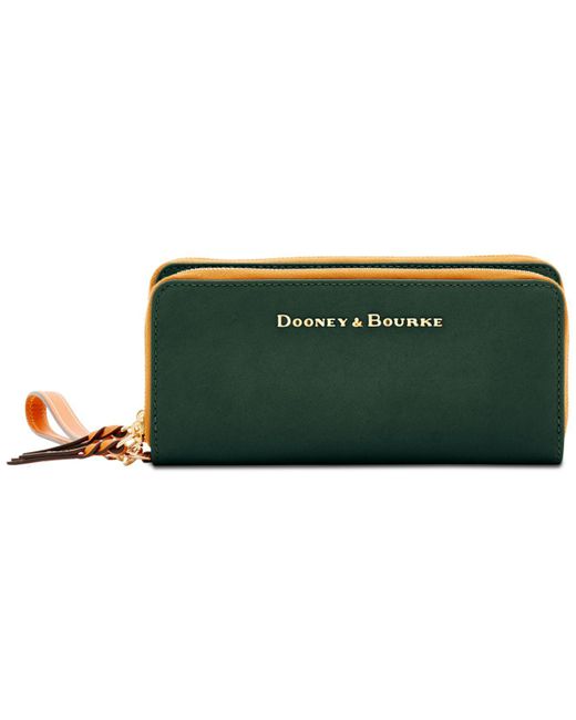 Dooney & Bourke Green Double-zip Wallet