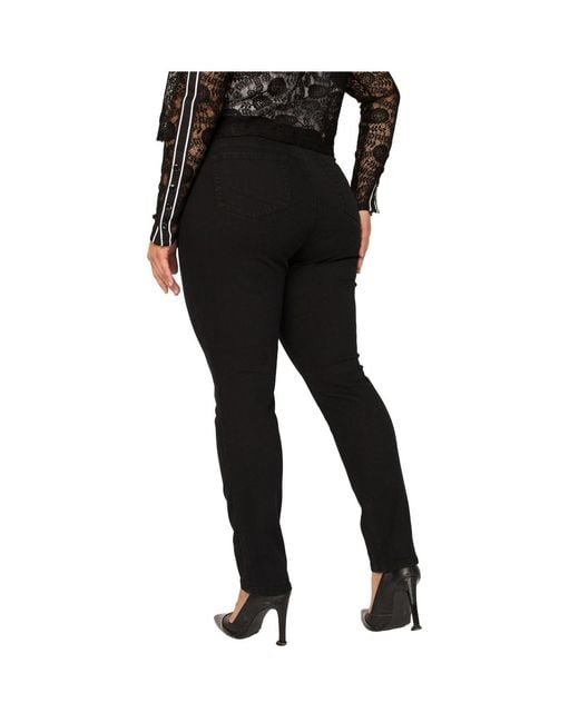 Standards & Practices Black Plus Size Basic 5-pocket Style Skinny Jean