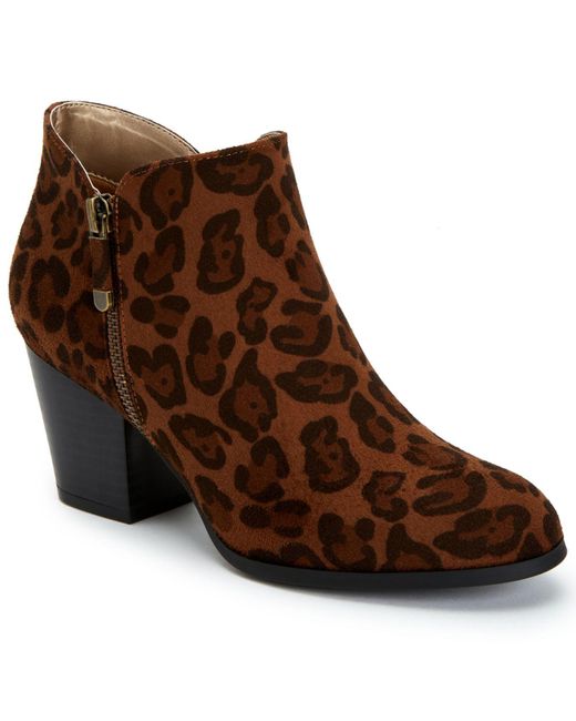 macys leopard booties