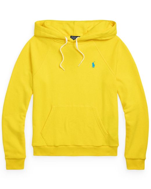Polo Ralph Lauren Yellow Shrunken Fit Fleece Hoodie Sweatshirt
